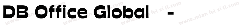 DB Office Global字体字体转换